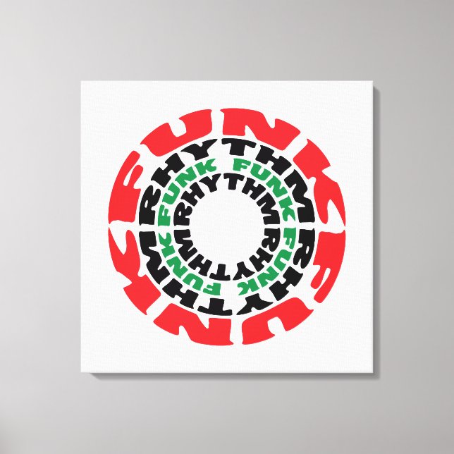 Funk Rhythm Funk Funk Rhythmus Leinwanddruck (Vorderseite)