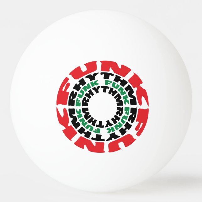 Funk Rhythm Funk Funk Rhythmus Tischtennisball (Vorderseite)