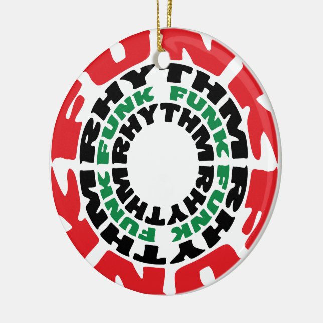 Funk-Rhythmus Funk Funk-Rhythmus Keramik Ornament (Links)