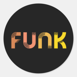 Funk Runder Aufkleber