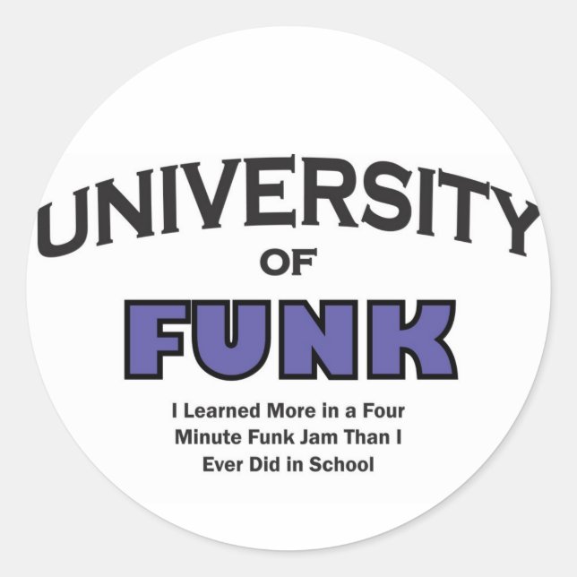 Funk Runder Aufkleber (Vorderseite)