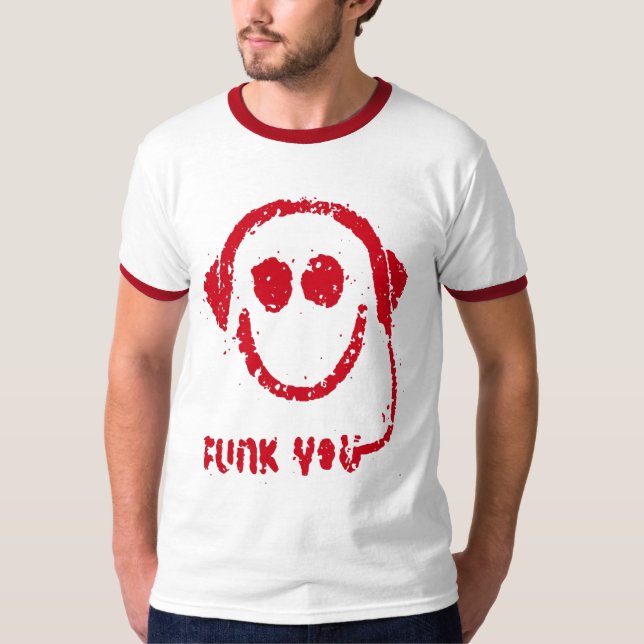 Funk Sie (weiß/Rot) T-Shirt (Vorderseite)