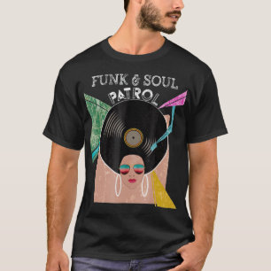 Funk SOUL PATROL 70er 80er Vintag Afro Graphic T-Shirt