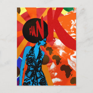 Funkart Funk Retro-Geschenke im Stil eines Vintage Postkarte