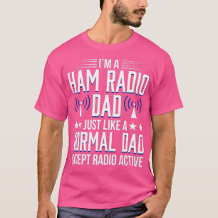 Funkbetreiber Amateur Radioactive Vater T-Shirt