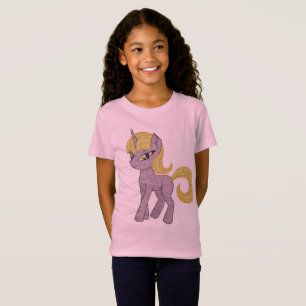Funkel-Horn-Einhorn-Magical-Girls-T-Shirt T-Shirt