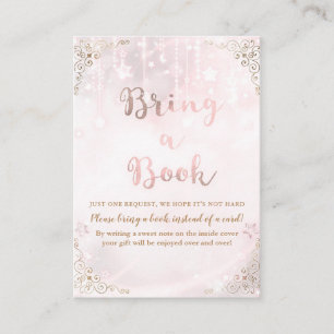 Funkel kleiner Stern Rosen Gold Bring ein Buch Bab Begleitkarte