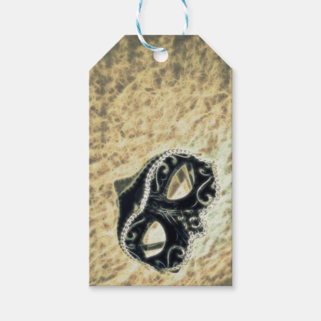 Funkelmaske Geschenkanhänger (Vorderseite)