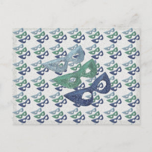 Funkelmasken - postkarte