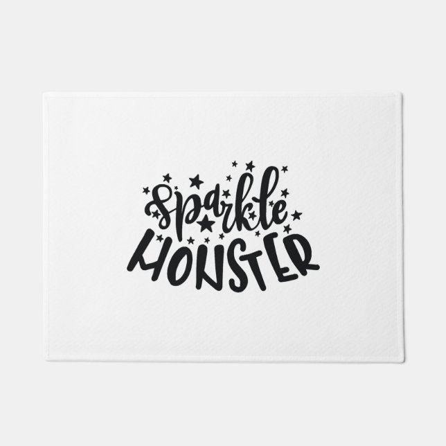 Funkelmonster Halloween Fußmatte (Vorderseite)