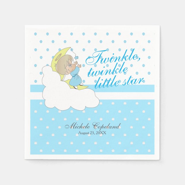 Funkeln, Funkeln-kleiner Stern - Baby Serviette (Vorderseite)