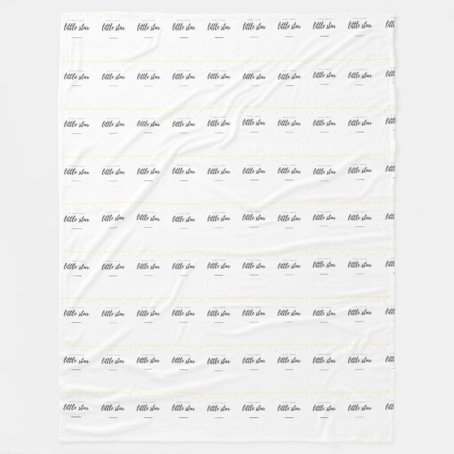 Funkeln-Funkeln-kleiner Stern Fleecedecke (Vorderseite)