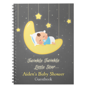 Funkeln-Funkeln-Stern-BabypartyGuestbook Notizblock