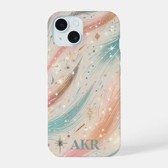 Funkeln iPhone 15 Hülle (Rückseite)