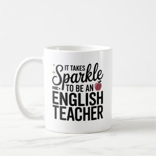 Funkeln, um ein Englischlehrer zu sein  Kaffeetasse