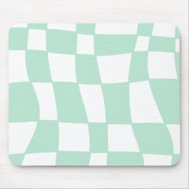 funkelnagelgrünes, schachbrettgezogenes Mauspad