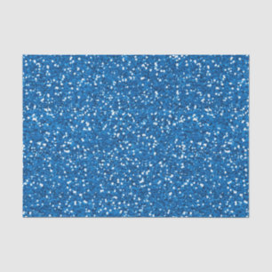 Funkelnd blauer Glitzer Seidenpapier
