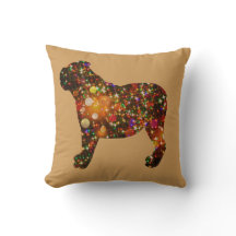 Funkelnd Bulldogge Bokeh Silhouette