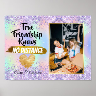 Funkelnd Chic geht weg Freundschaft Distanz Foto Poster