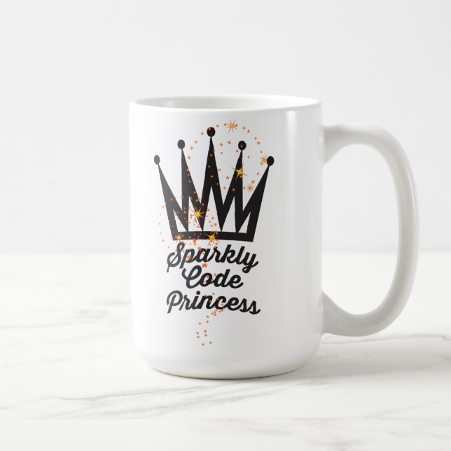 Funkelnd Code-Prinzessin Mug Tasse (Rechts)