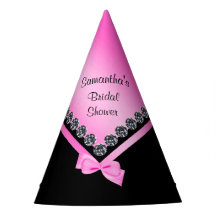 Funkelnd Diamanten und rosa Bow Brautparty