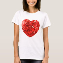 Funkelnd Diamond Red Heart Design