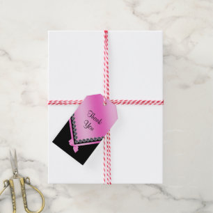 Funkelnd Diamonds & Pink Bow 70. Geburtstag Geschenkanhänger