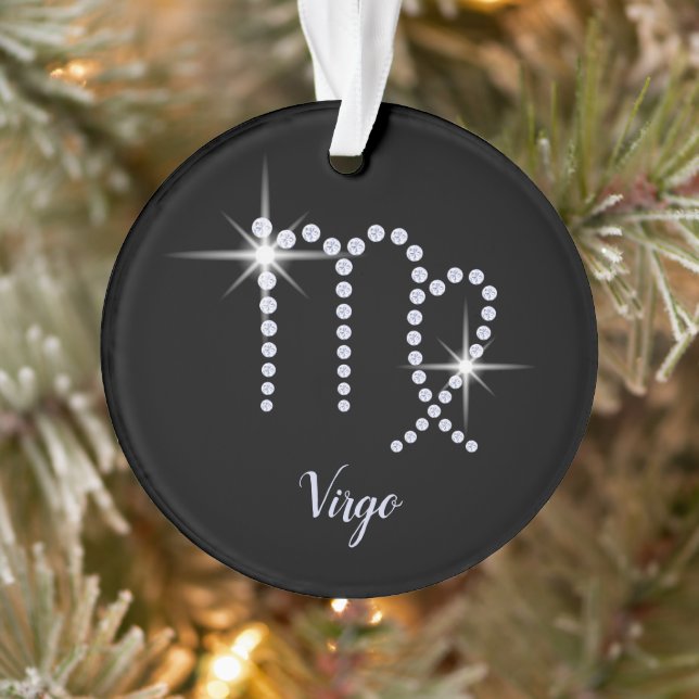 Funkelnd Diamonds Virgo-Symbol Ornament (Baum)