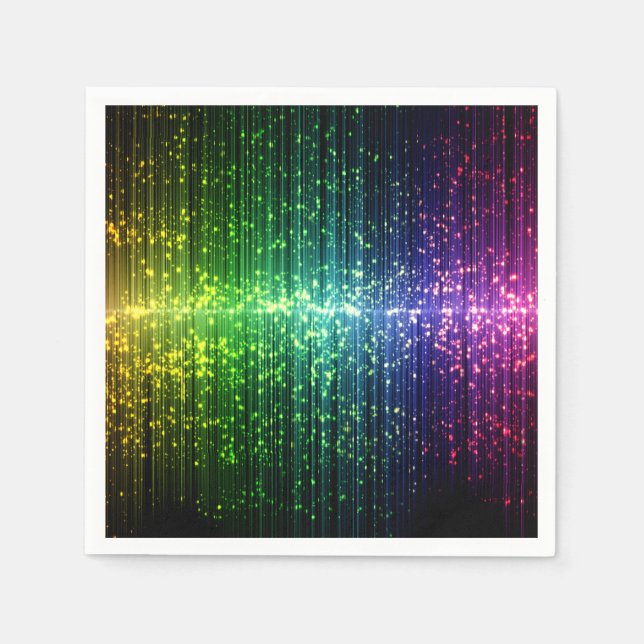 Funkelnd Disco Tinsel Serviette (Vorderseite)