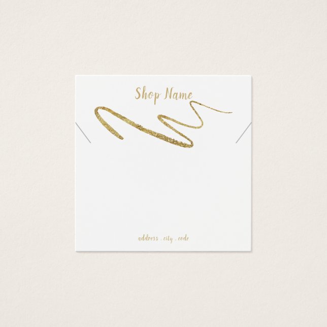 Funkelnd eckige Halskette (Vorderseite)