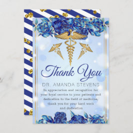 Funkelnd Eleganter Arzt | Krankenversicherung Dank Dankeskarte