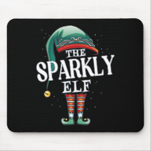 Funkelnd Elf Weihnachtsgruppe Xmas Pajama Party Mousepad