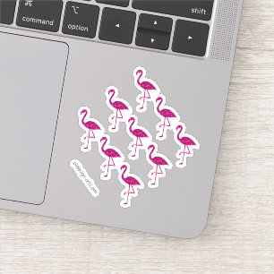 Funkelnd Flamingo Rosa Glitzer Glitzern Muster Aufkleber