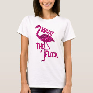 Funkelnd Flamingo Rosa Glitzern Was für eine Herde T-Shirt