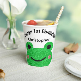 Funkelnd Frog Happy Birthday Paper Cups Pappbecher