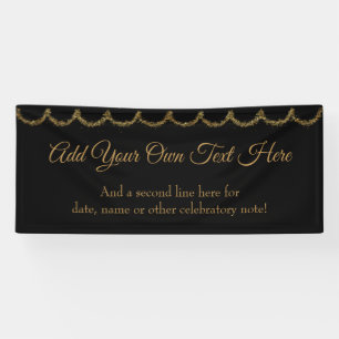 Funkelnd Glitterie Gold Garland Fügen Sie Ihren e Banner