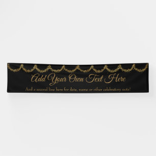 Funkelnd Glitterie Gold Garland Fügen Sie Ihren ei Banner