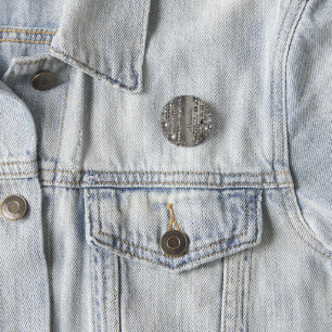 Funkelnd Glitterie Silber Streichperlen Button