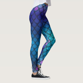 Funkelnd Glitzer-Meerjungfrau Leggings