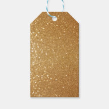 Funkelnd Gold Custom Gift Tag