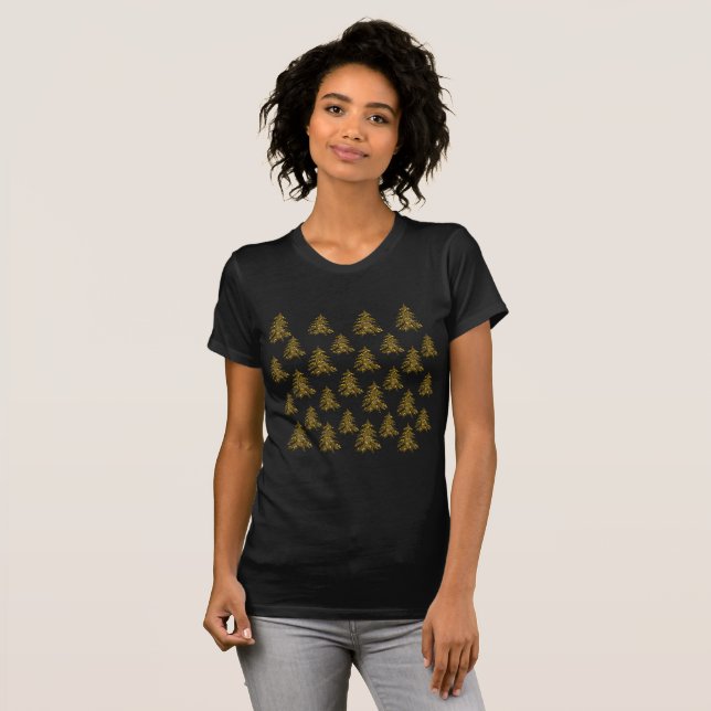 Funkelnd Goldbaum T-Shirt (Vorne ganz)
