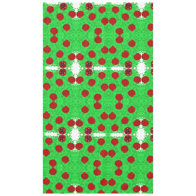 Funkelnd Granatapfelbaum Tu B'Shvat Shavuot Tischdecke (Vorderseite)