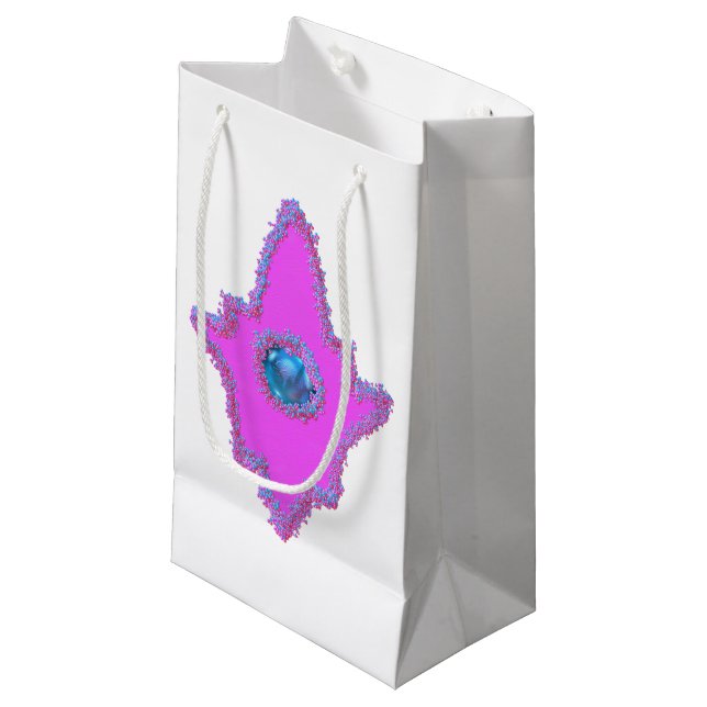 Funkelnd Hamsa Kleine Geschenktüte (Vorderseite Schrägansicht)