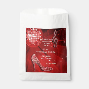 Funkelnd Heels, Musik, Disco-Ball-Party Geschenktütchen