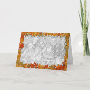 Funkelnd Herbst-Blätter Karte