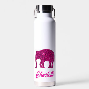 Funkelnd Hot-Rosa Elephant-Imitate funkeln Ihren N Trinkflasche