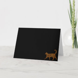 Funkelnd Katze Karte