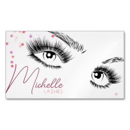 Funkelnd Lashes Anleitung nach der Behandlung Star Magnetische Visitenkarte
