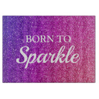 Funkelnd Lila und rosa Glitzer Geboren zu Sparkor