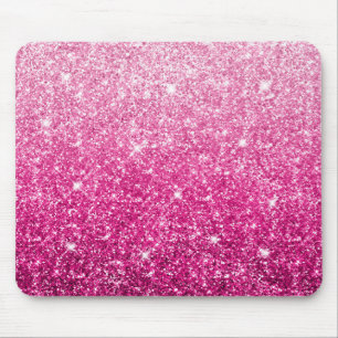 Funkelnd Luxus Pink Ombre Mousepad